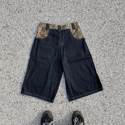 Snake Leather Shorts - Unisex