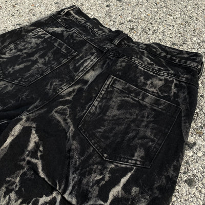 Pleated Motorcycle Jeans - Unisex