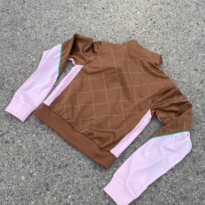 Adidas Pink Brown Workout Jacket - Women