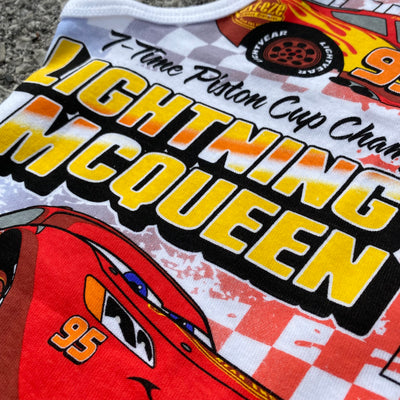 Lightning McQueen White Top - Women