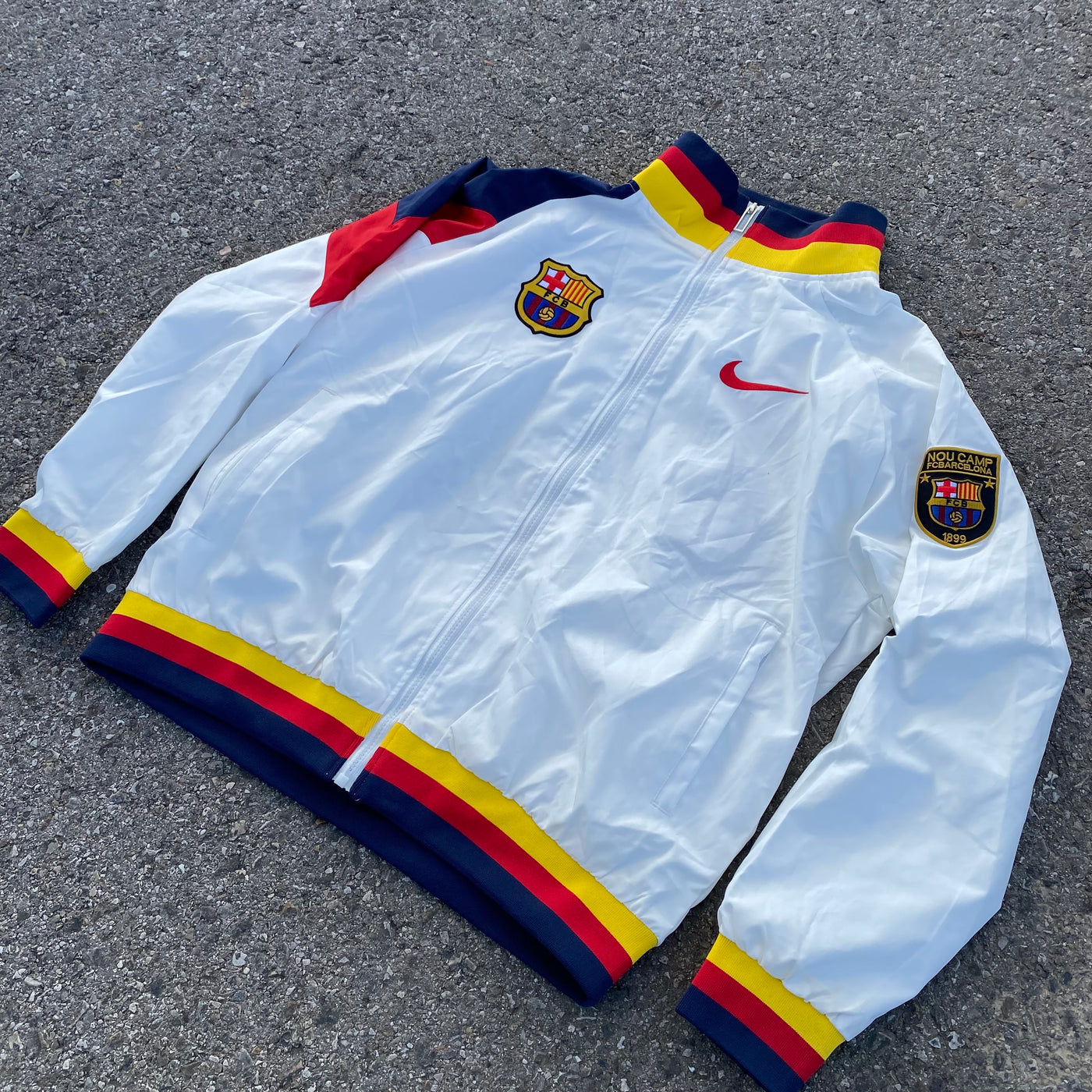 Fc Barcelona Vintage Jacket - Unisex