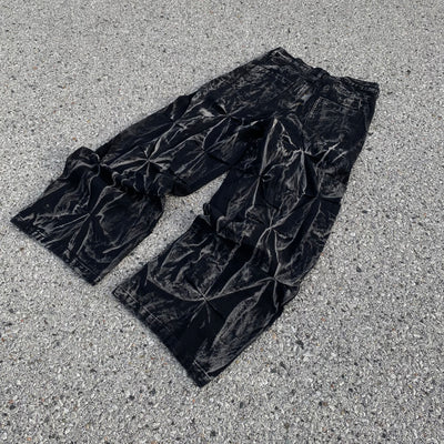 Pleated Motorcycle Jeans - Unisex