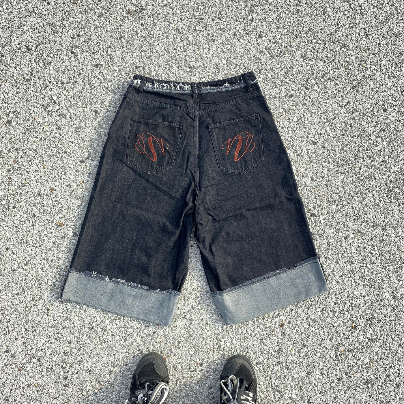 Distressed Baggy Shorts - Unisex