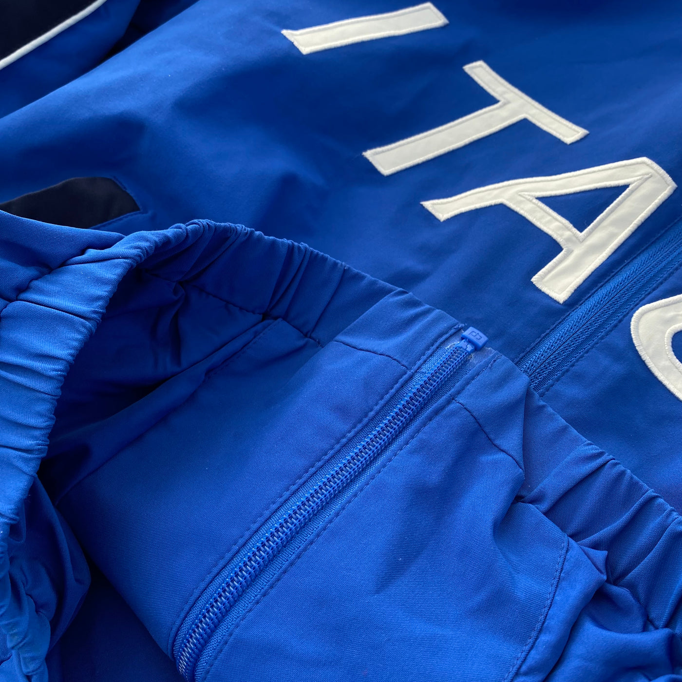 Italy Football Jacket Blue - Unisex