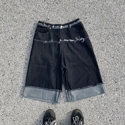 Distressed Baggy Shorts - Unisex
