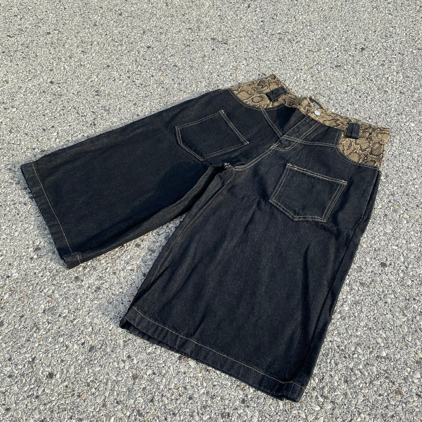 Snake Leather Shorts - Unisex