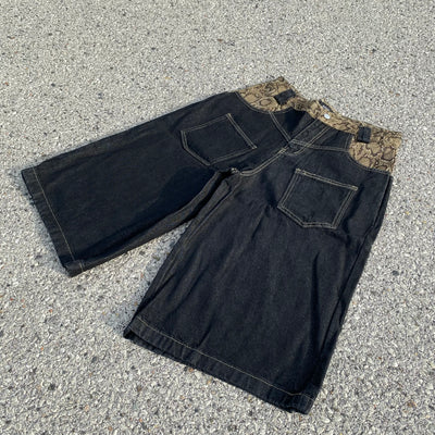 Snake Leather Shorts - Unisex