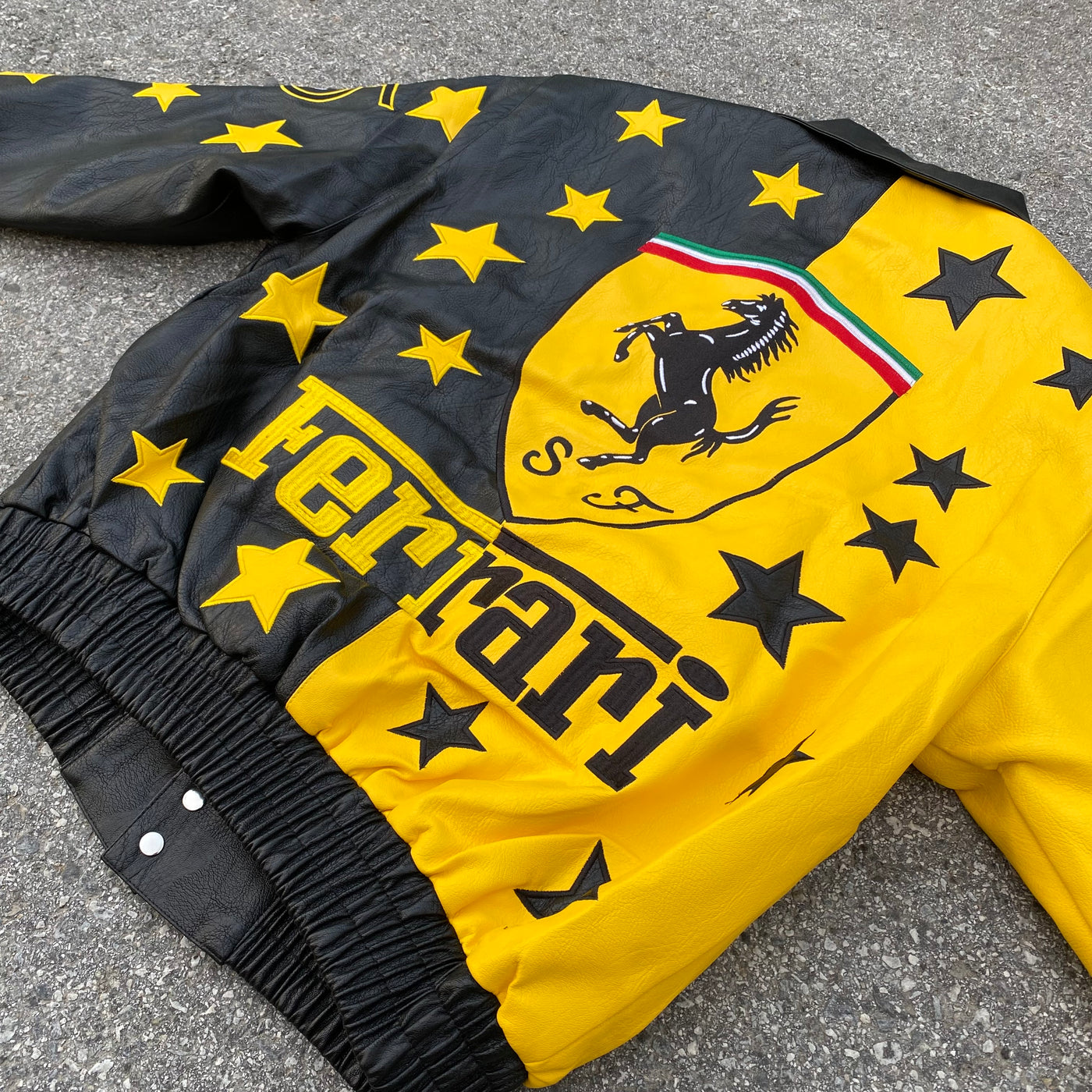 Black And Yellow Ferrari Jacket - Unisex