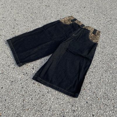 Snake Leather Shorts - Unisex