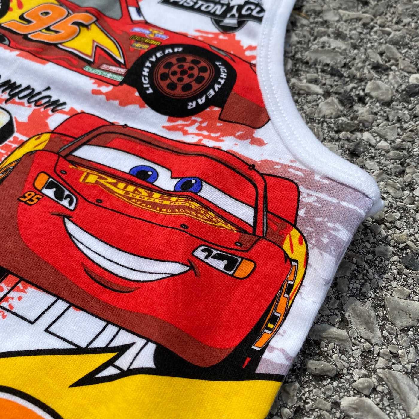 Lightning McQueen White Top - Women