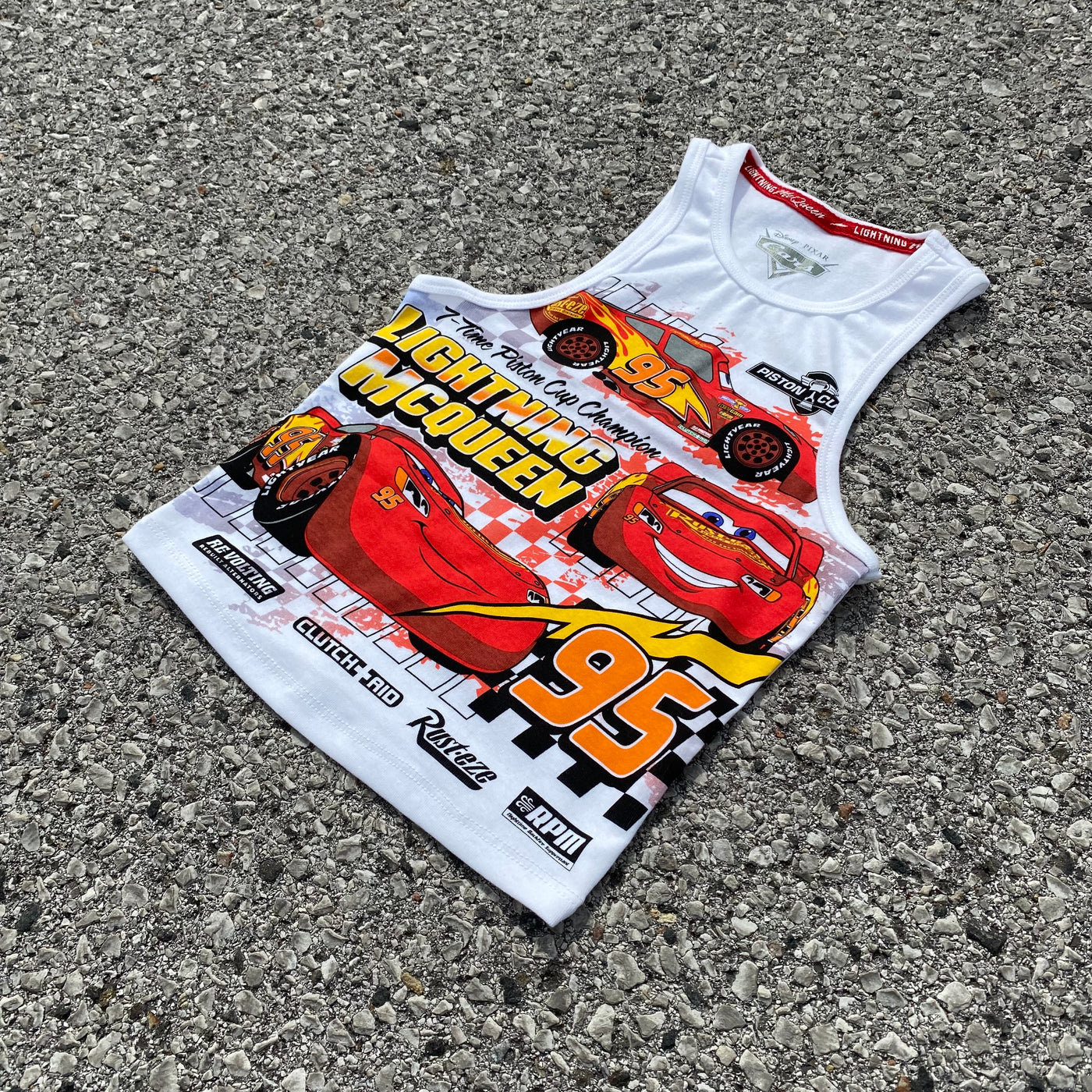 Lightning McQueen White Top - Women