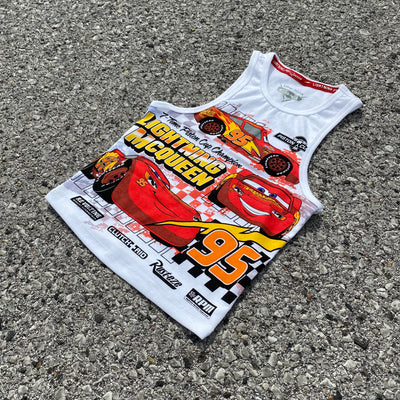 Lightning McQueen White Top - Women