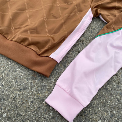 Adidas Pink Brown Workout Jacket - Women