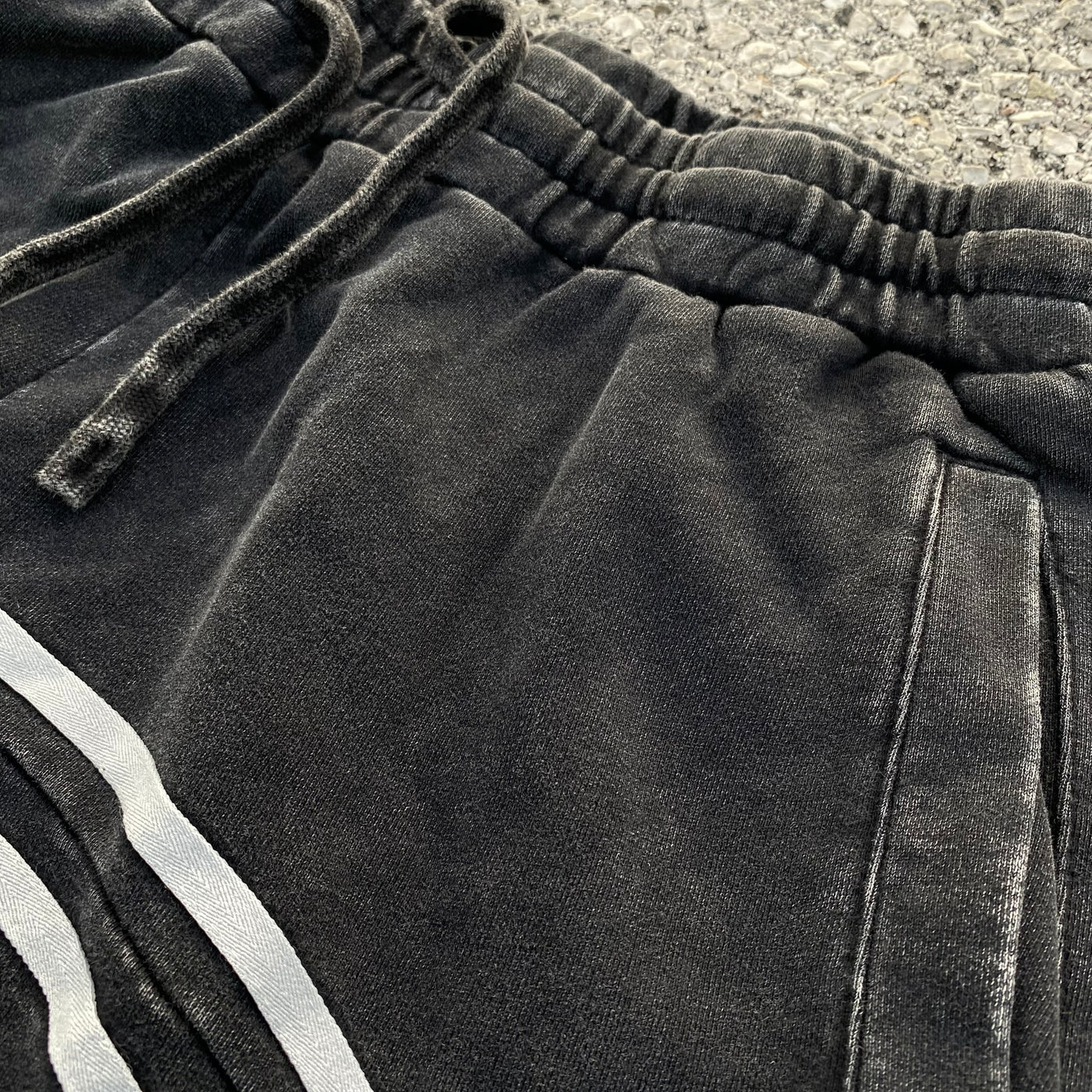 Grey Striped Jogger Pants - Unisex