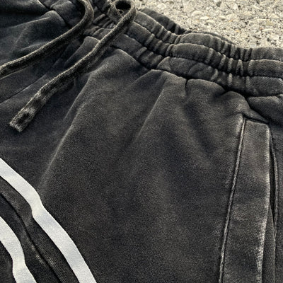 Grey Striped Jogger Pants - Unisex