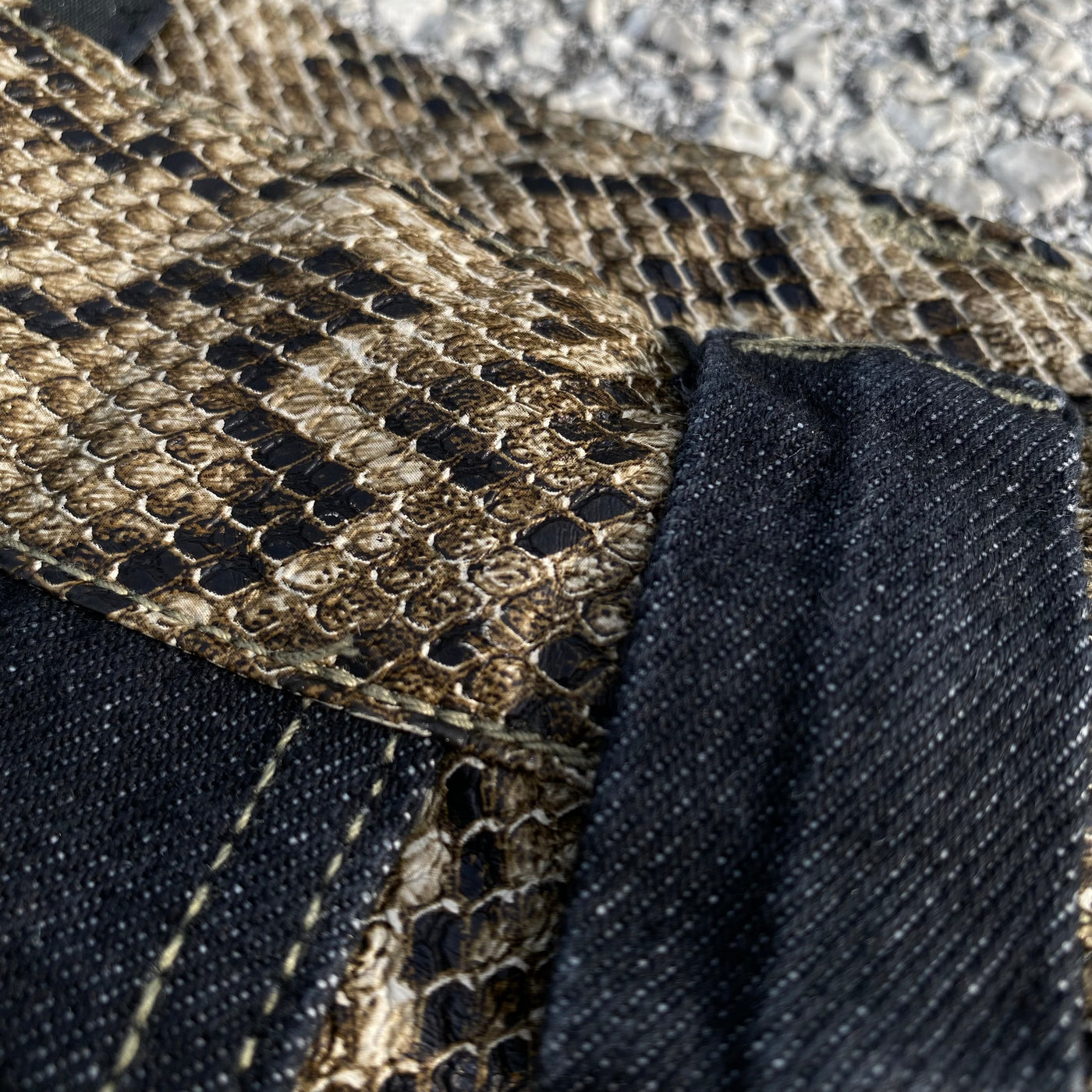 Snake Leather Shorts - Unisex