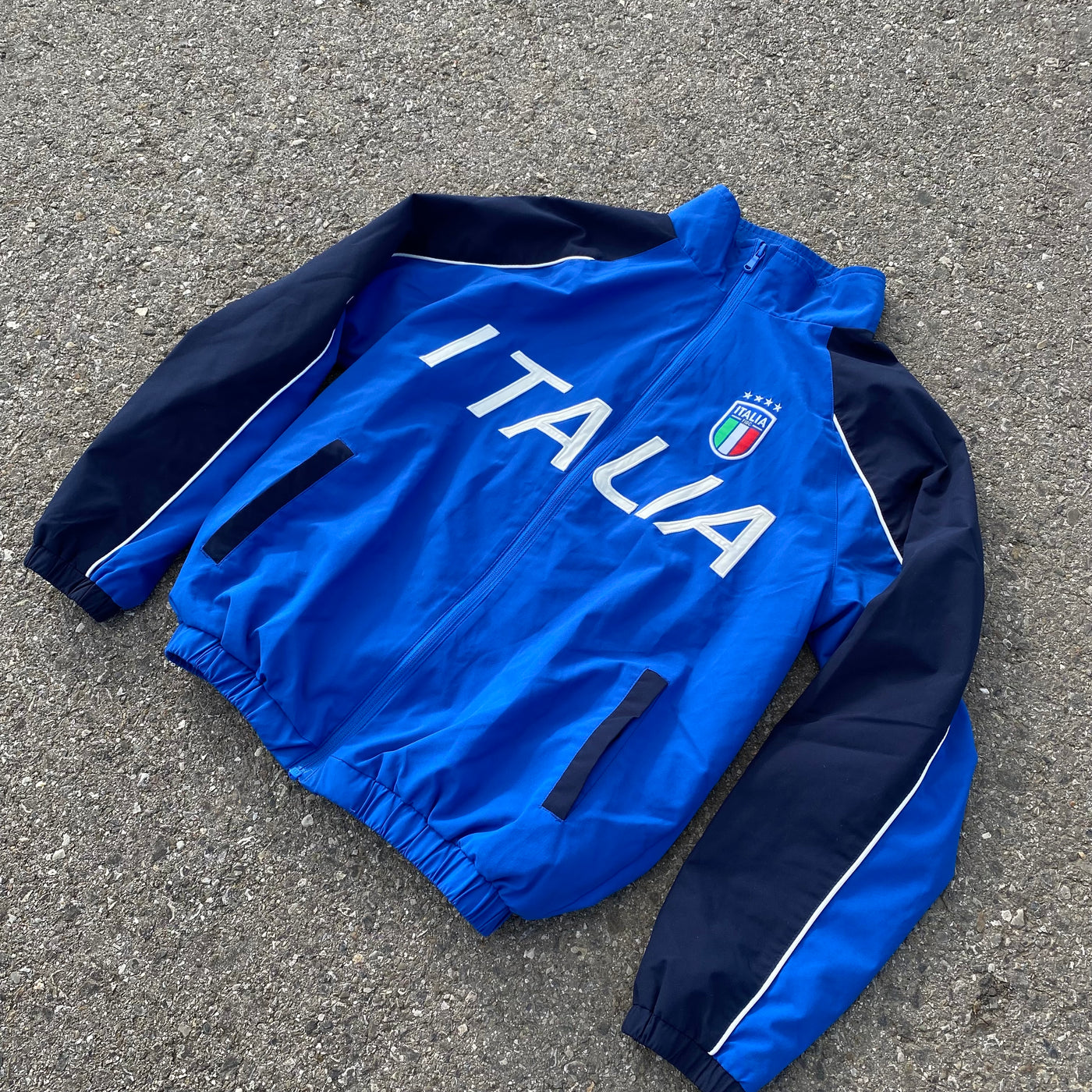 Italy Football Jacket Blue - Unisex
