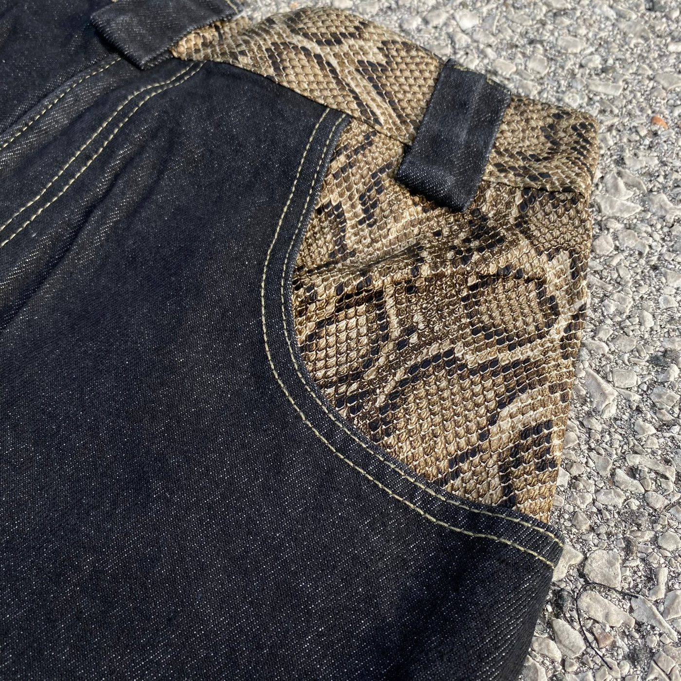 Snake Leather Shorts - Unisex