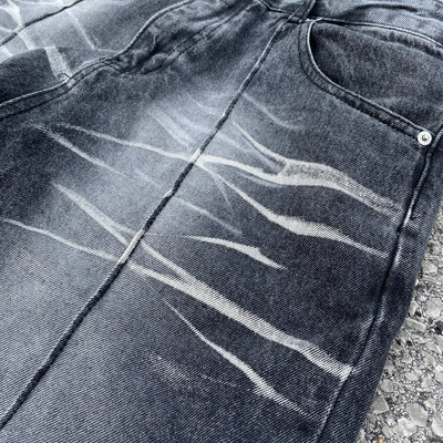 Washed Baggy Jeans - Men