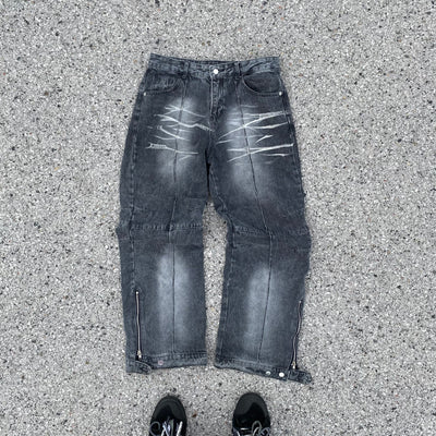 Washed Baggy Jeans - Men