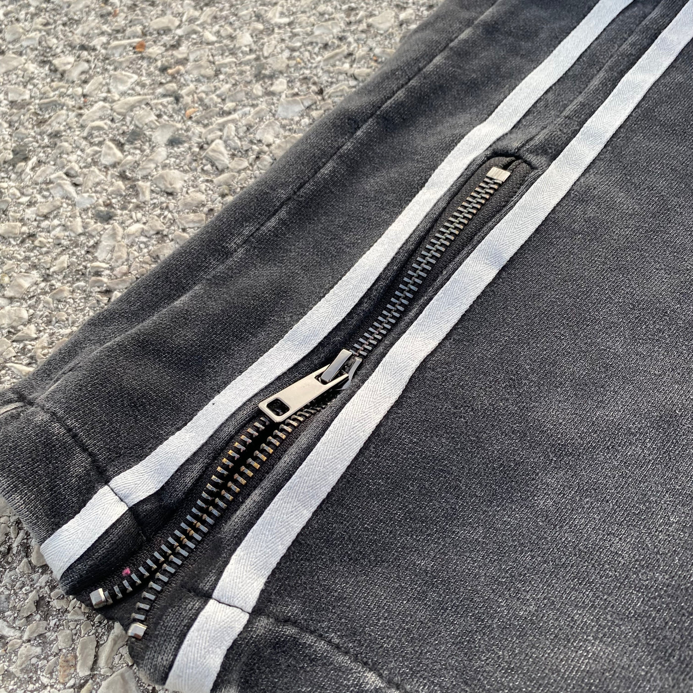 Grey Striped Jogger Pants - Unisex