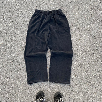 Grey Striped Jogger Pants - Unisex