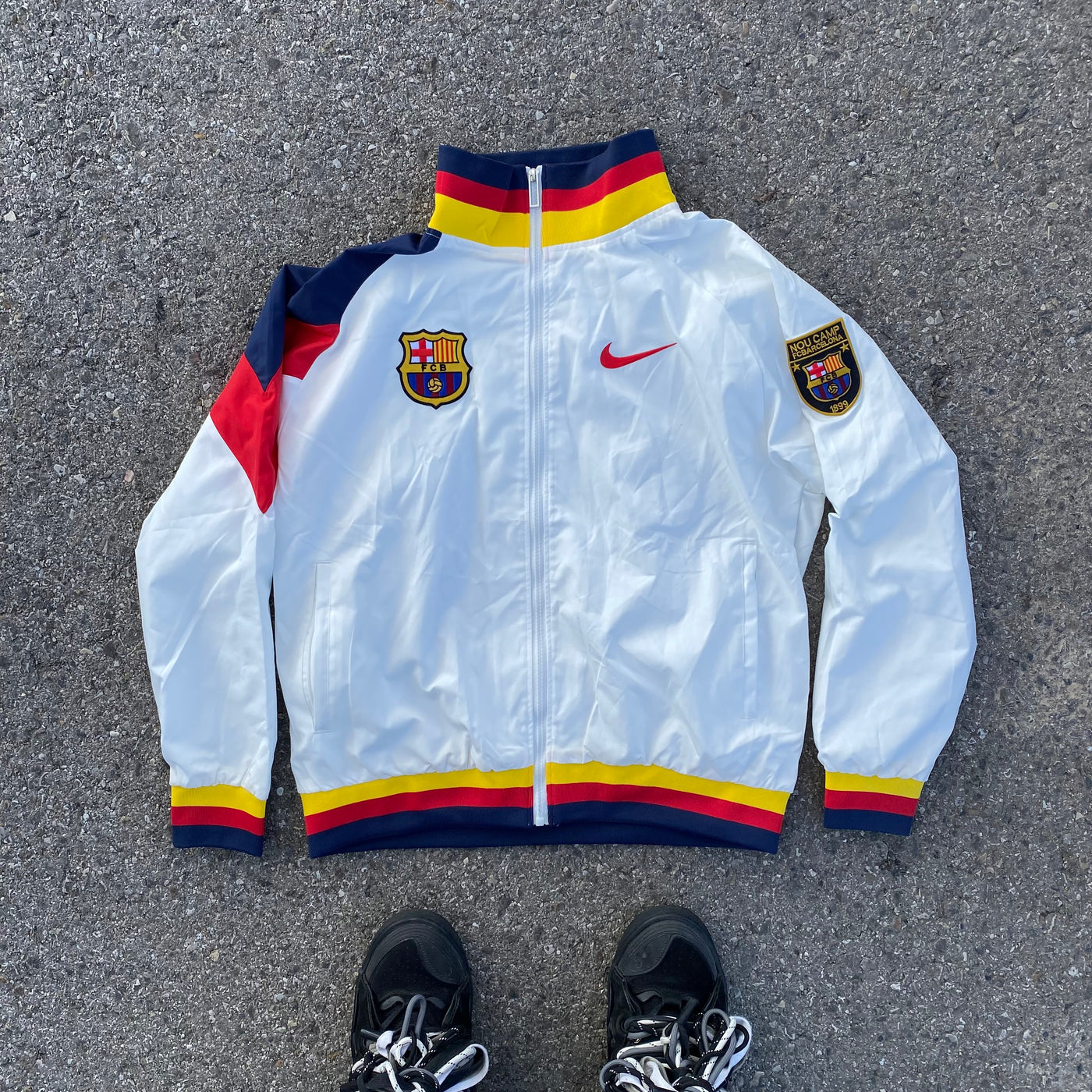Fc Barcelona Vintage Jacket - Unisex