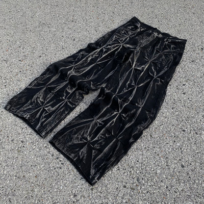 Pleated Motorcycle Jeans - Unisex
