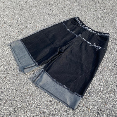 Distressed Baggy Shorts - Unisex
