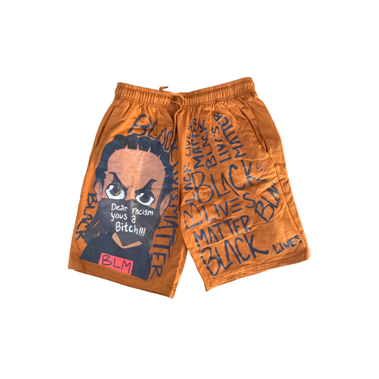 Black Lives Matter Shorts Brown - Unisex