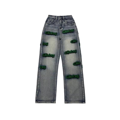 Embroidered Jeans - Unisex