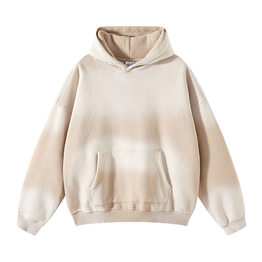 Spray Dyed Apricot Hoodie - Unisex