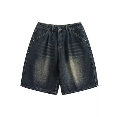 Washed Denim Shorts - Unisex