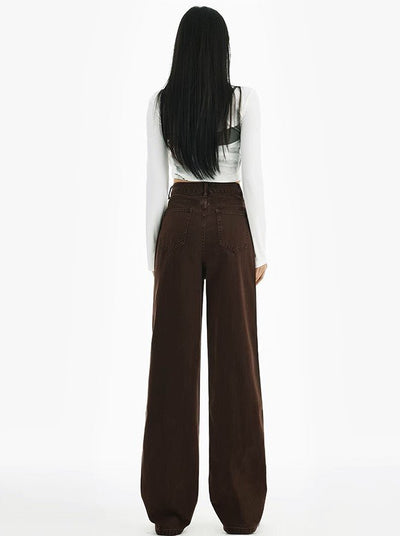 Brown Straight Jeans - Women