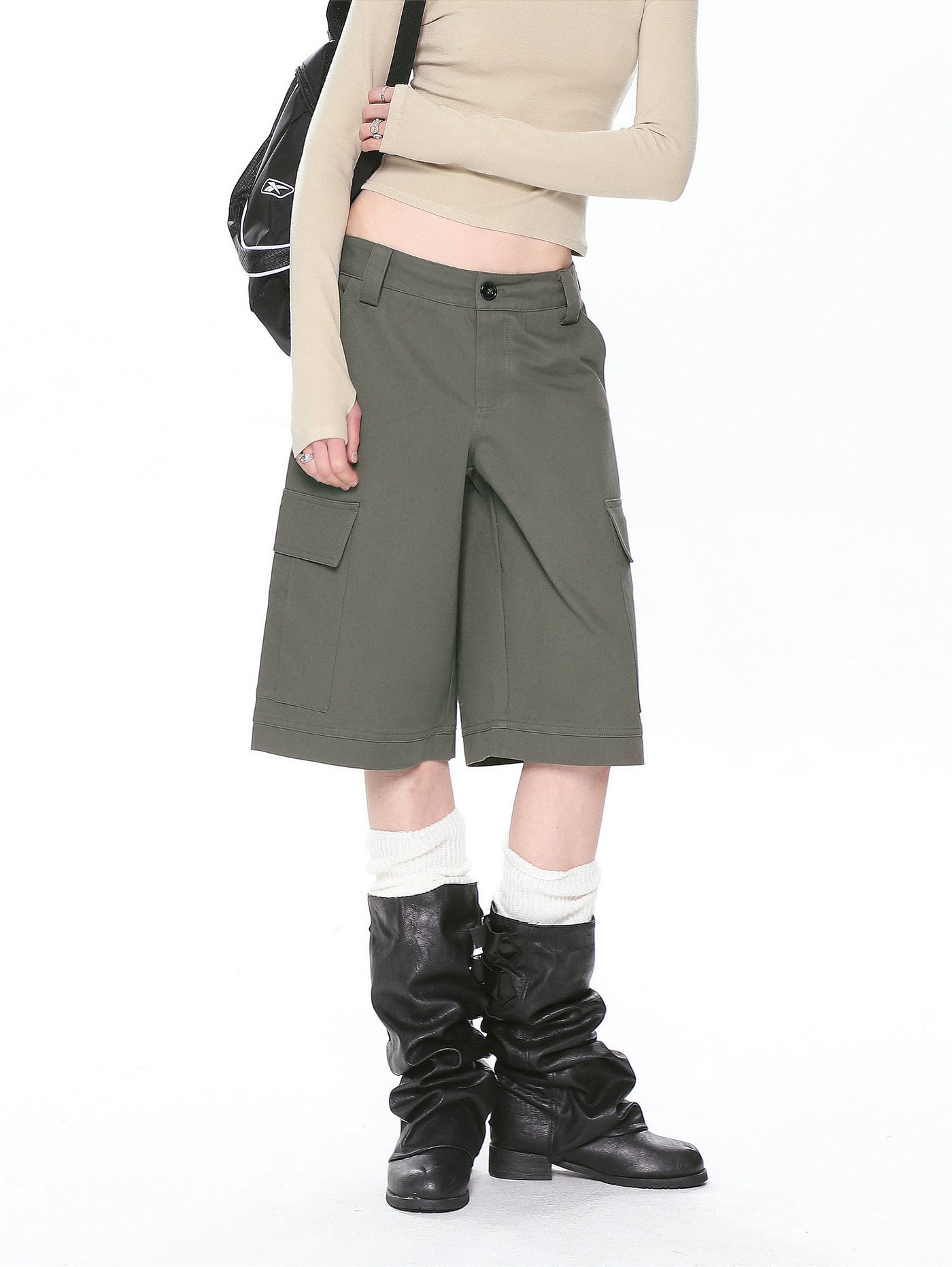 Retro Workwear Shorts - Women