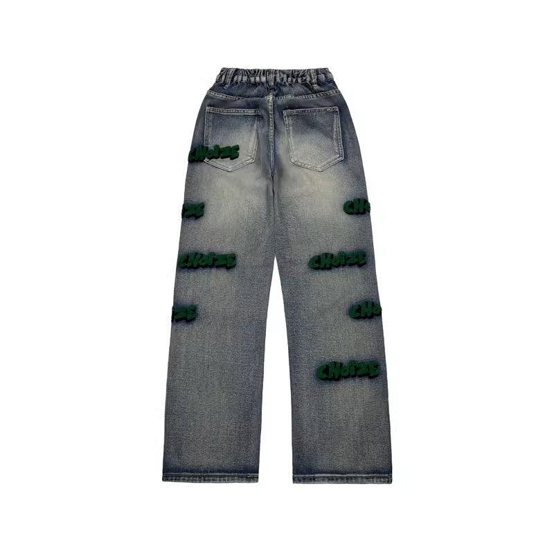 Embroidered Jeans - Unisex