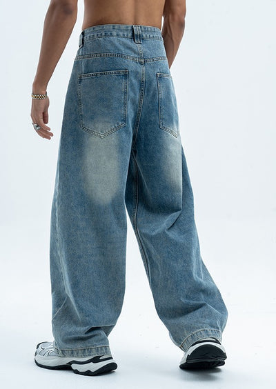 Loose Wide-Leg Jeans - Unisex