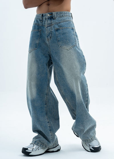 Loose Wide-Leg Jeans - Unisex