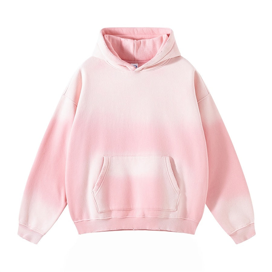 Spray Dyed Light Pink Hoodie - Women