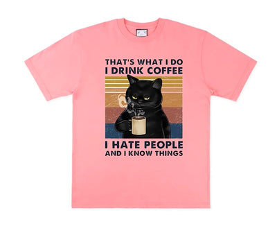 Cat Coffee T-Shirt - Unisex