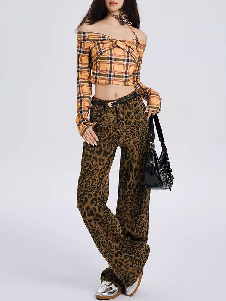 Leopard Jeans - Women