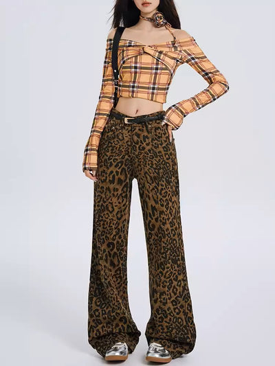 Leopard Jeans - Women