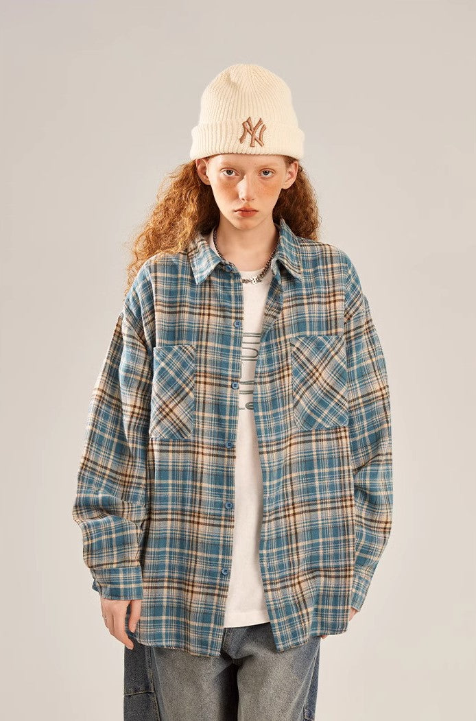 Retro Plaid Longsleeve - Women