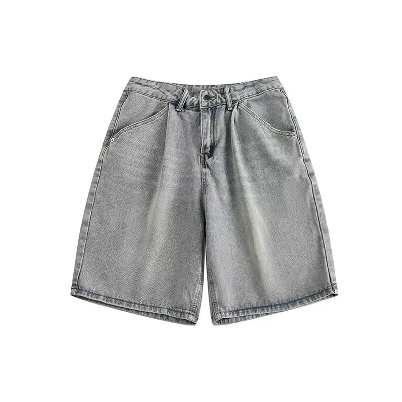 Washed Denim Shorts - Unisex