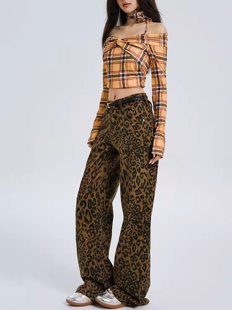 Leopard Jeans - Women