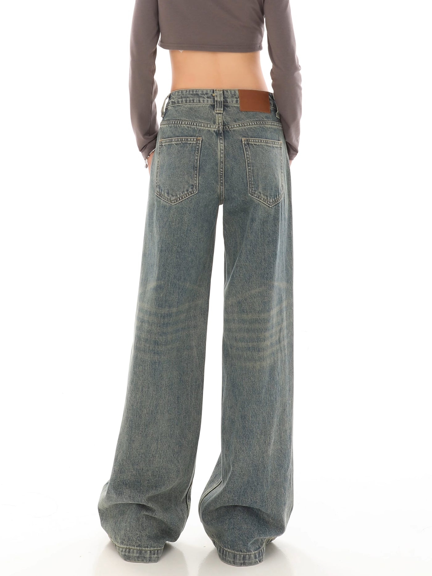 Retro Washed Jeans - Women