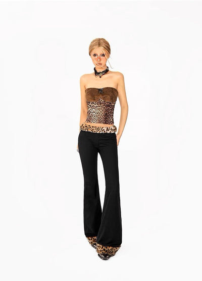 Cheetah Plush Pants - Women