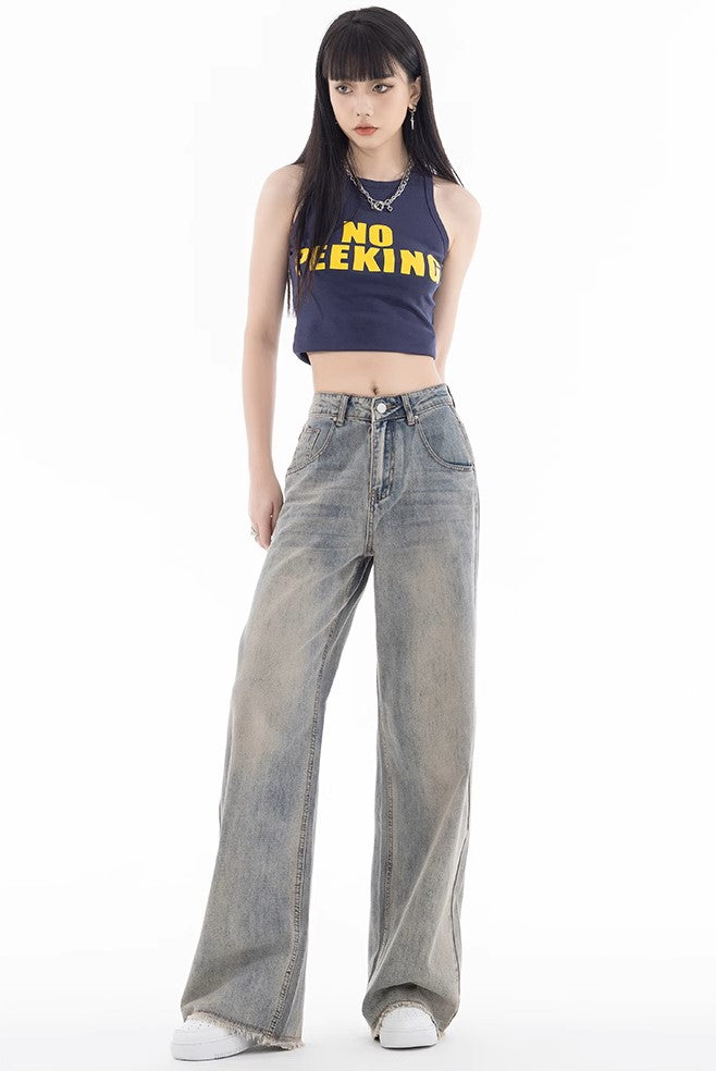 Mud-Dyed Jeans - Women