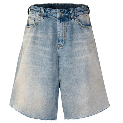 Distressed Denim Shorts - Men