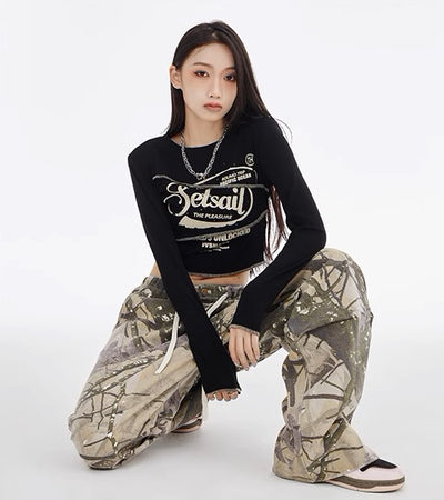 Camouflage Street Pants - Women